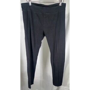 Faded Glory Black Cotton Spandex Leggings Stretch Casual Basic Large L